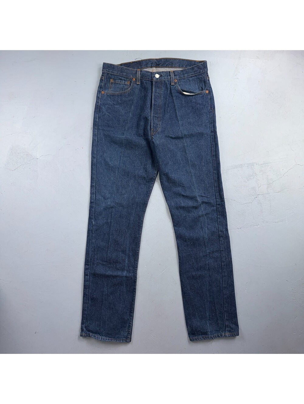 Levis 501 Vintage 80s USA XX Straight Leg Jeans Blue Dark Wash 36x34 Act 33x33